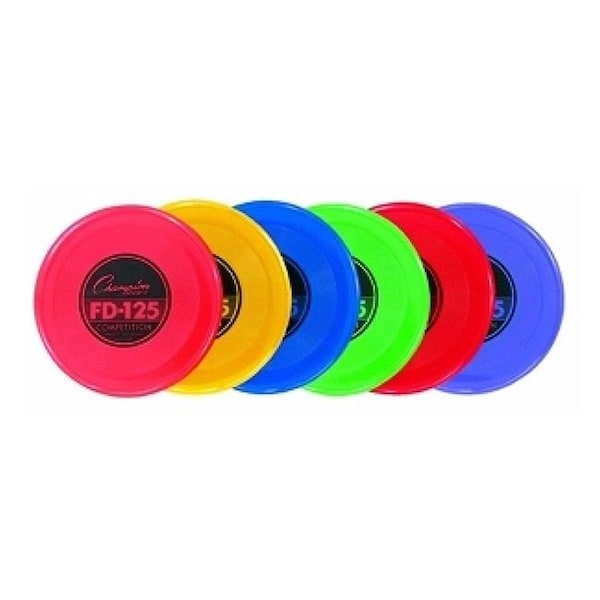 Champion Sports CHSFD125 Plastic Flying Disc - Assorted